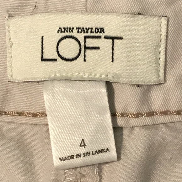 Ann Taylor LOFT Kaki Sz 4 Woman Shorts - Picture 8 of 9